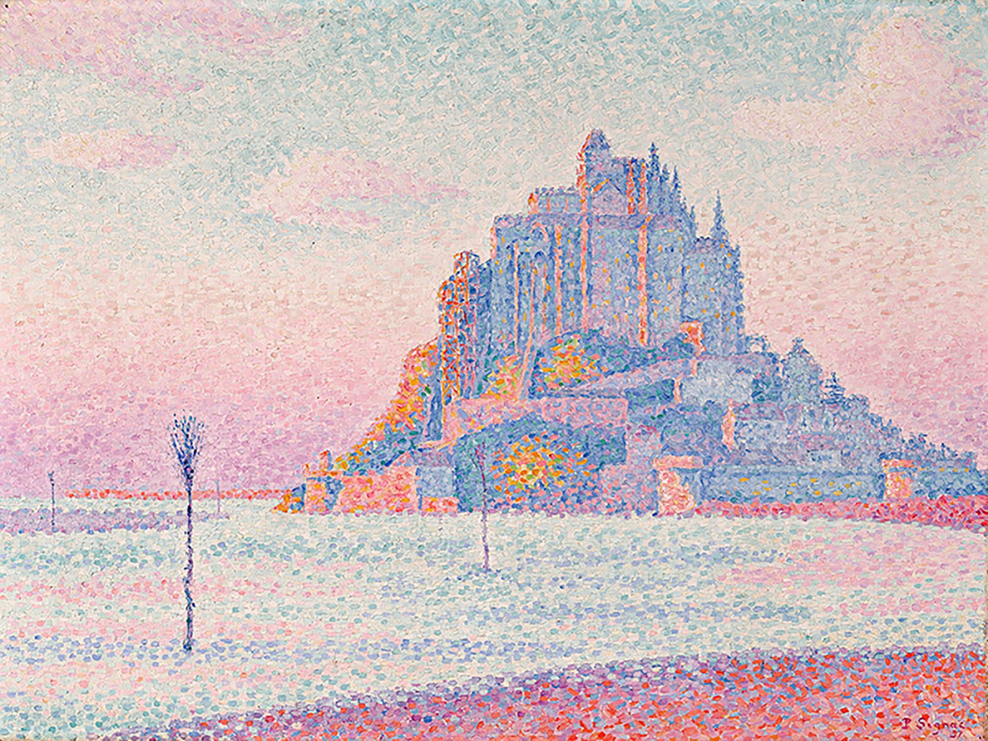 Monte Saint-Michel, puesta de sol