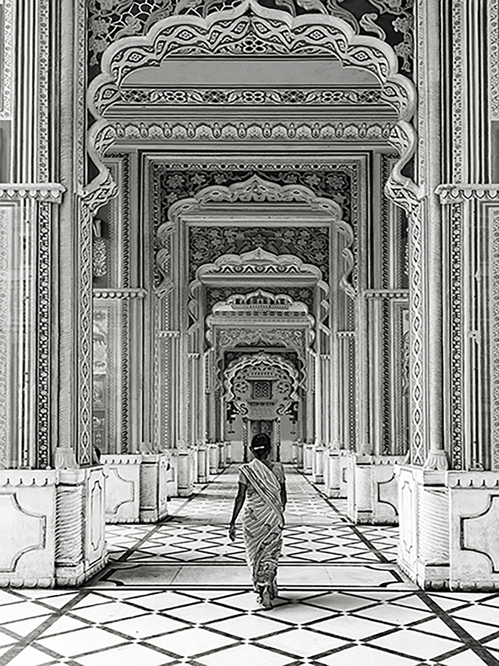 Puerta Patrika, Jaipur, India (BW)