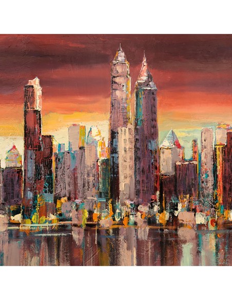 Atardecer en Nueva York (detalle)