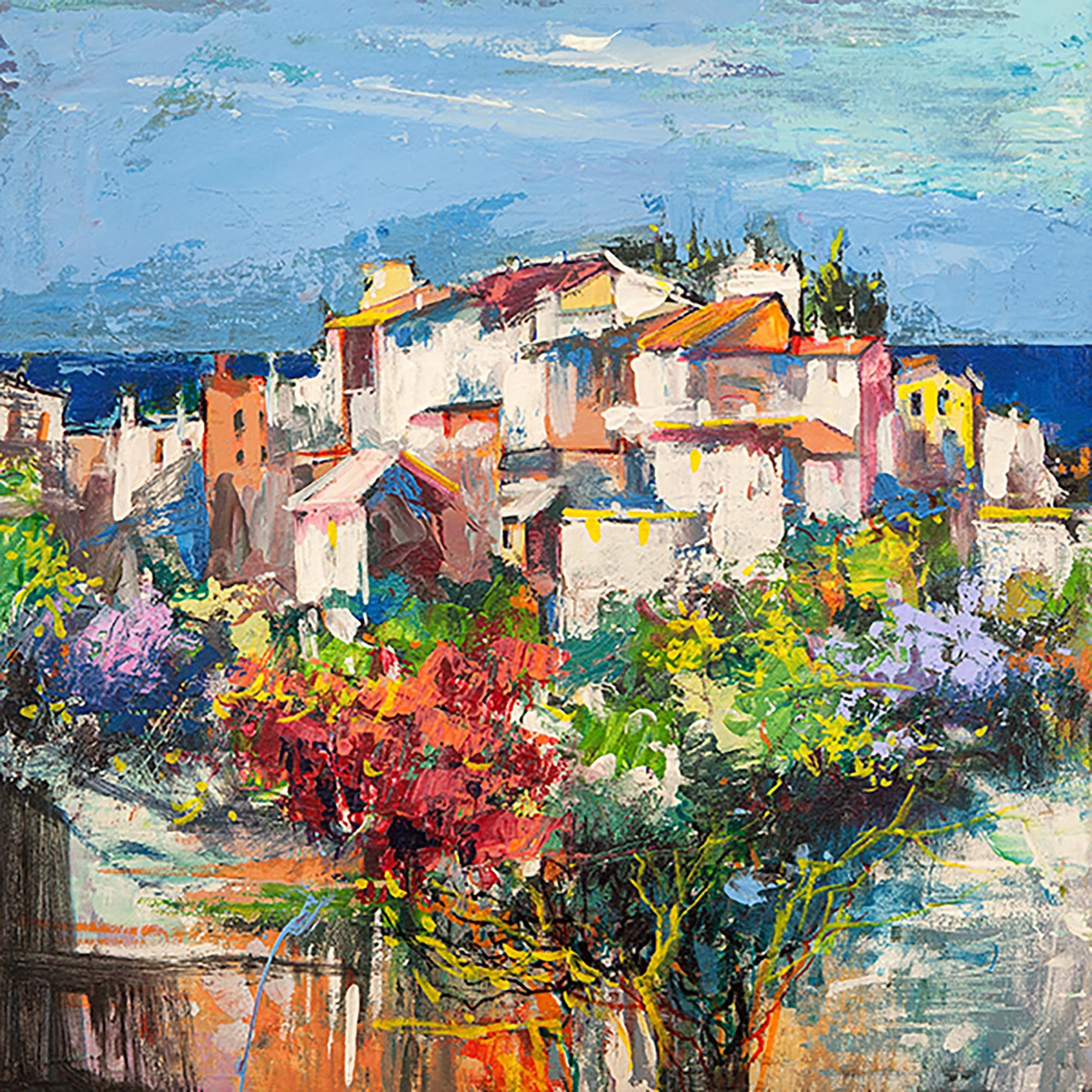 Pueblo sobre el mar I