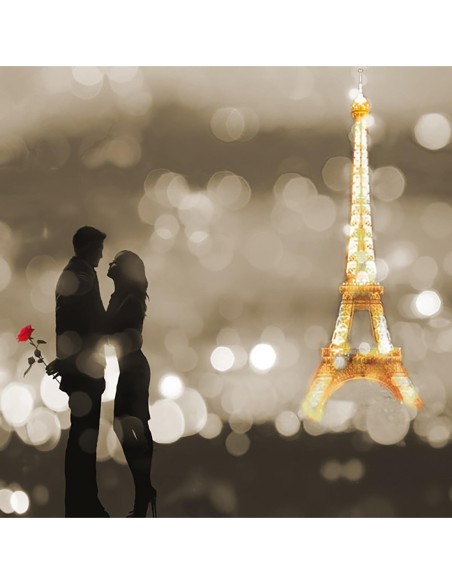 Una cita en París (blanco y negro, detalle)