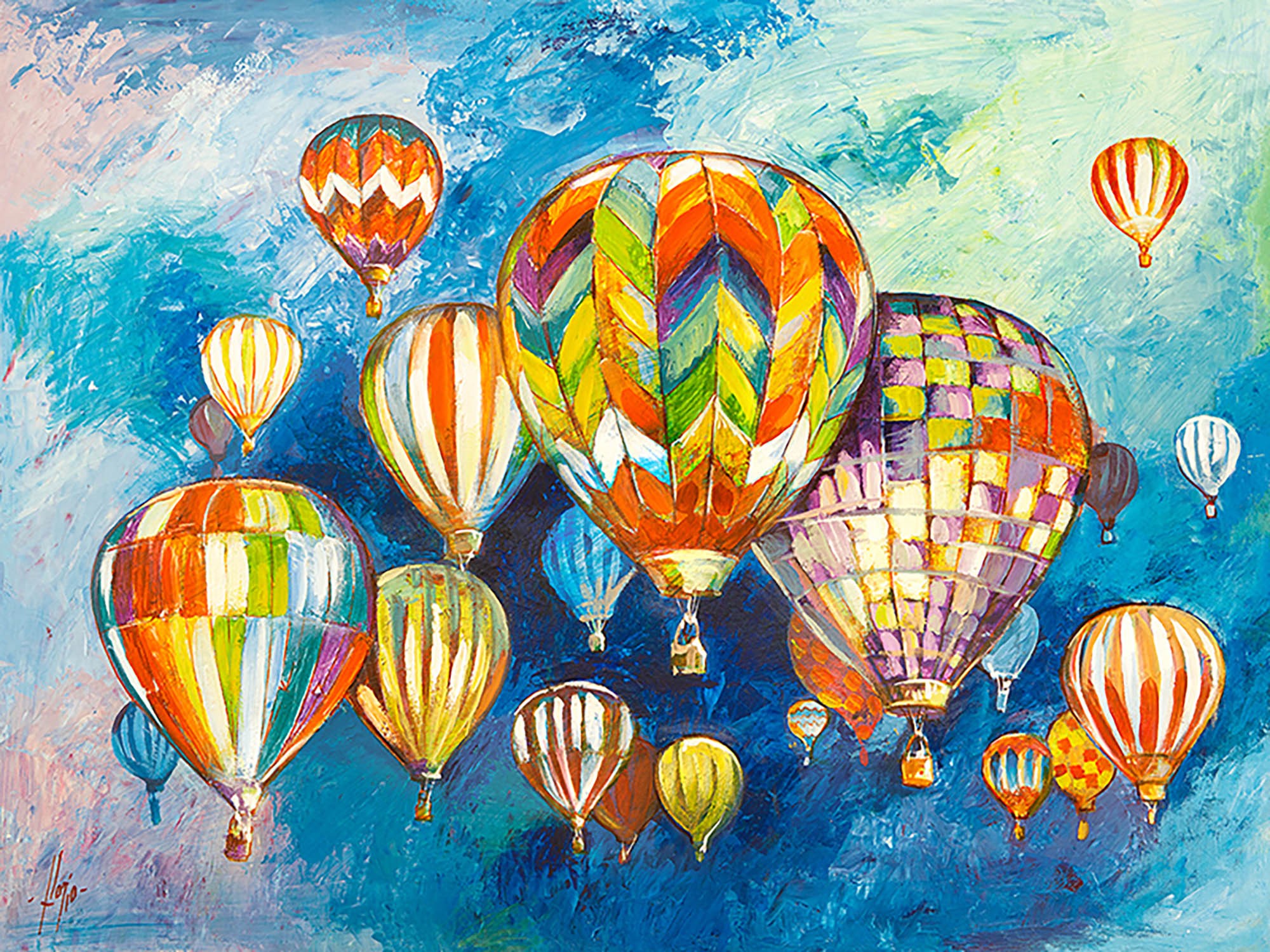 Suspendido en el cielo yo