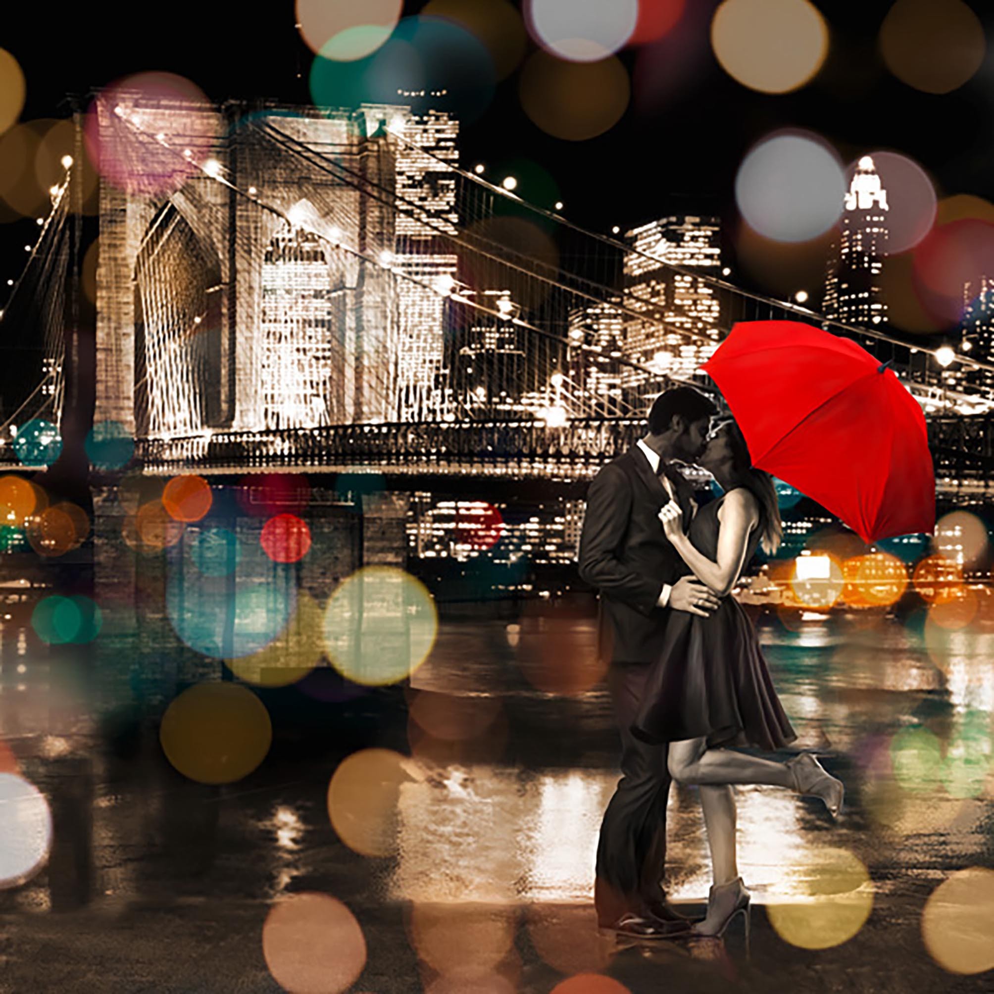 Un beso en la noche (detalle)