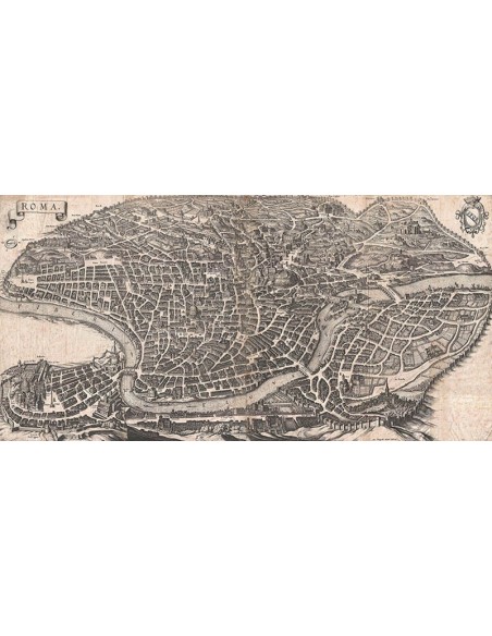 Vista panorámica de Roma, 1640