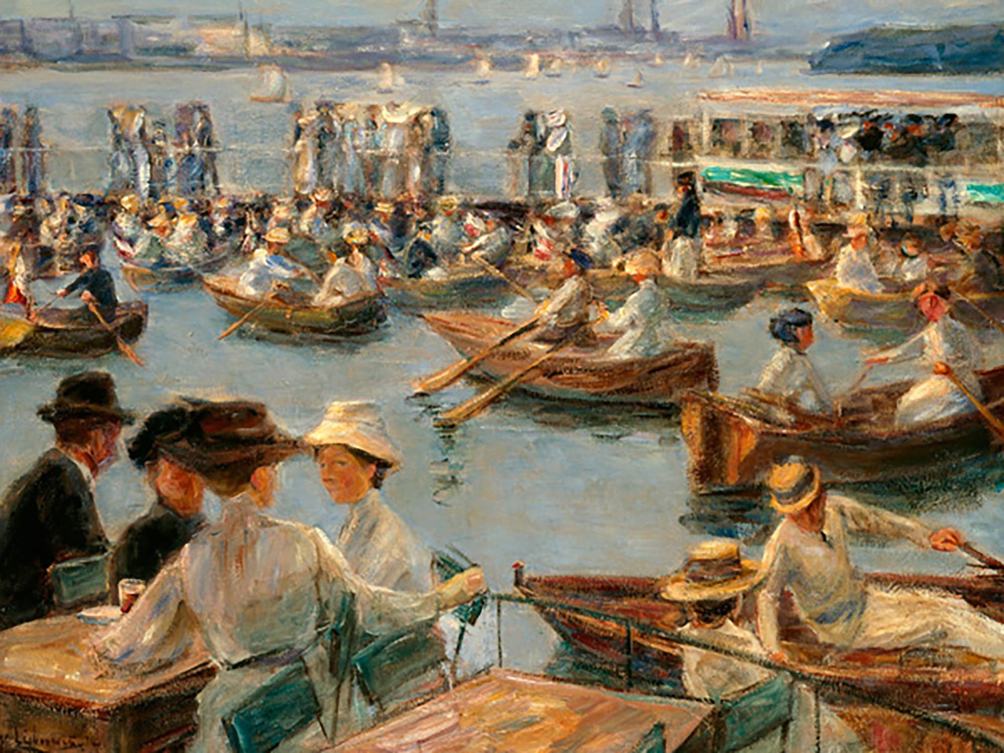 En el Alster de Hamburgo