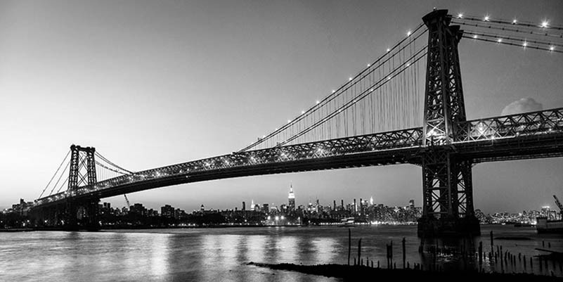 Puente de Queensboro y Manhattan desde Brooklyn, Nueva York