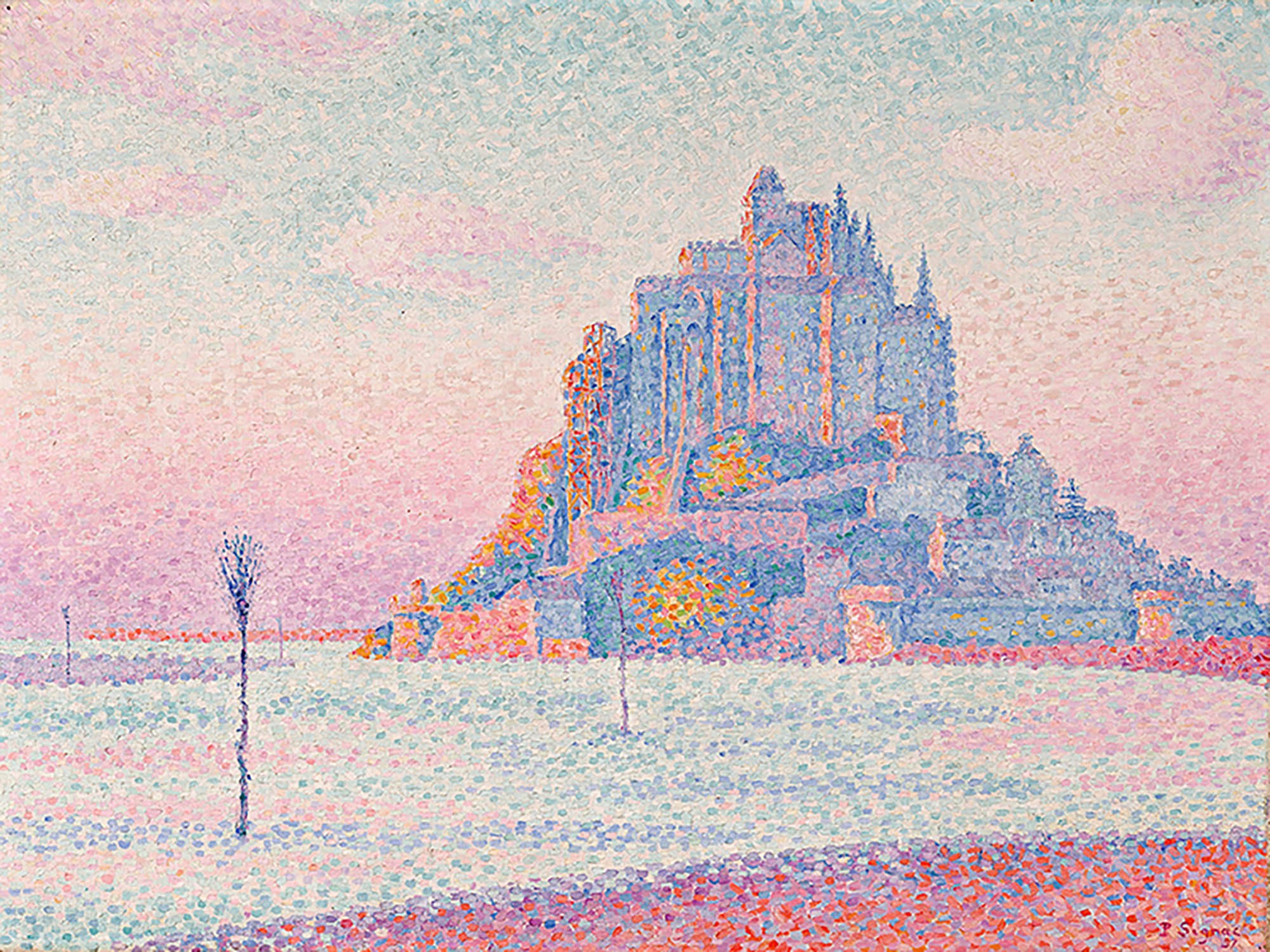 Monte Saint-Michel, puesta de sol