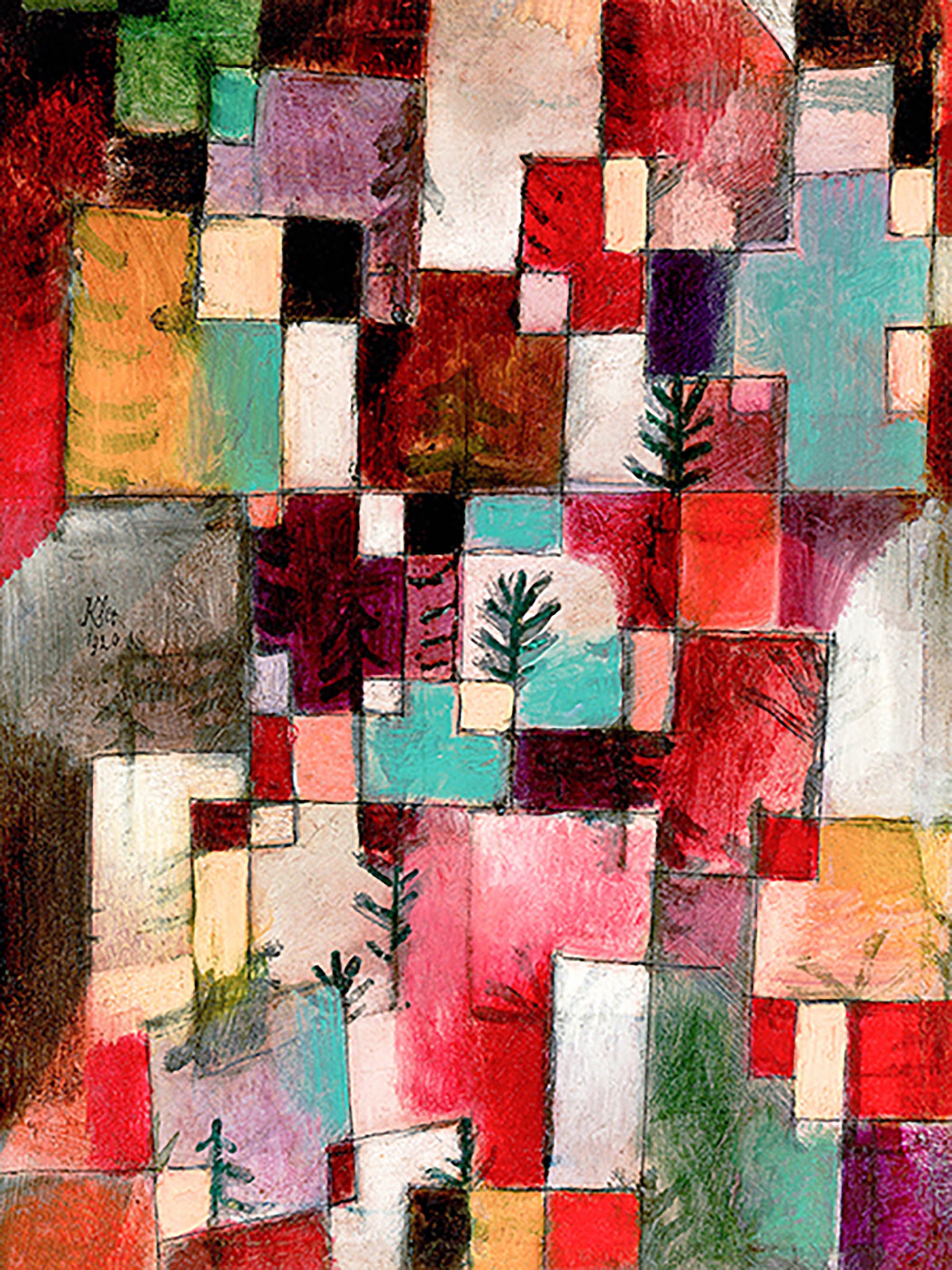 Ritmos rojo-verde y violeta-amarillo, 1920