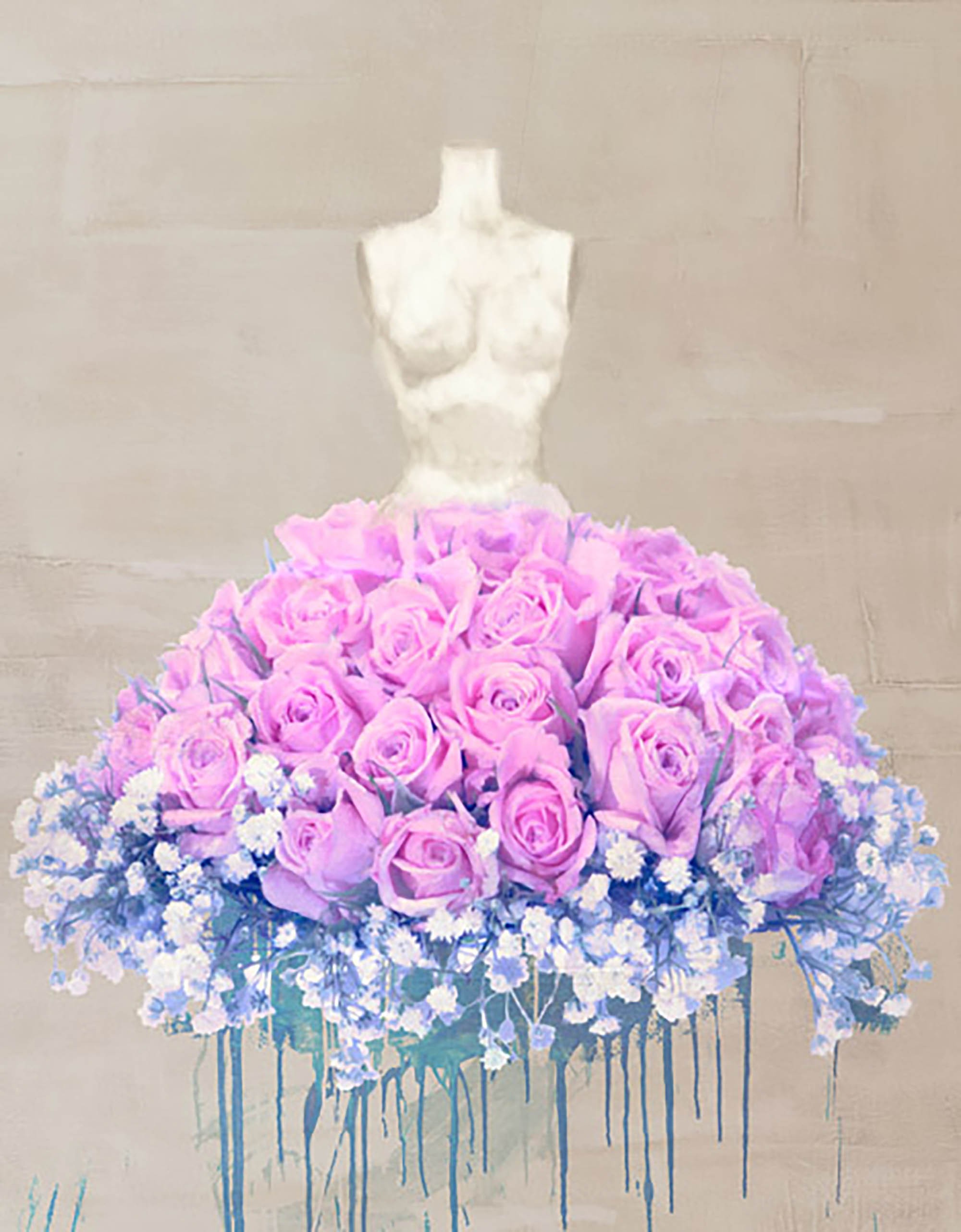 Vestida de flores II