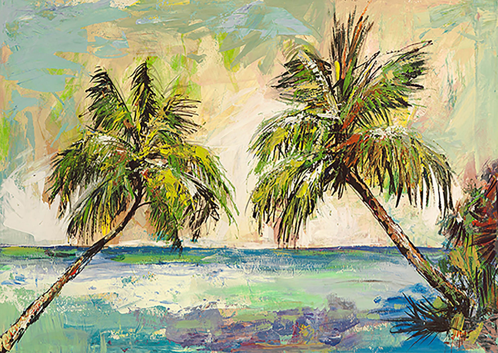 Palmeras al sol (detalle)