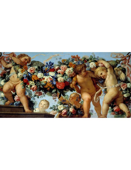 Amores y guirlandes de flores I