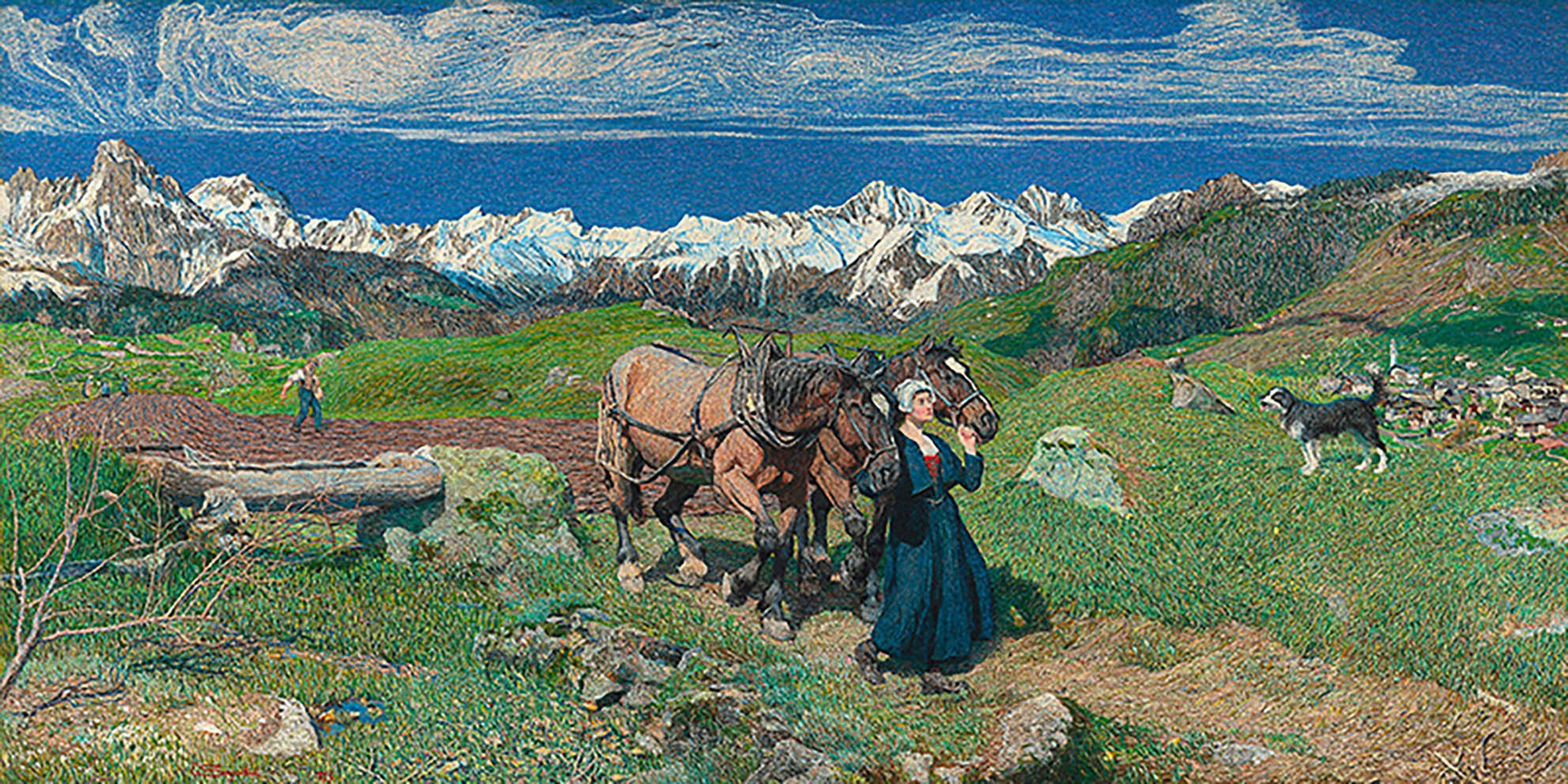 Primavera en los Alpes, 1897
