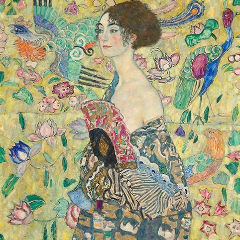 Dama con abanico, 1917-1918