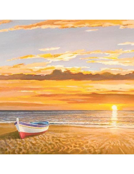 Atardecer en la costa (detalle)