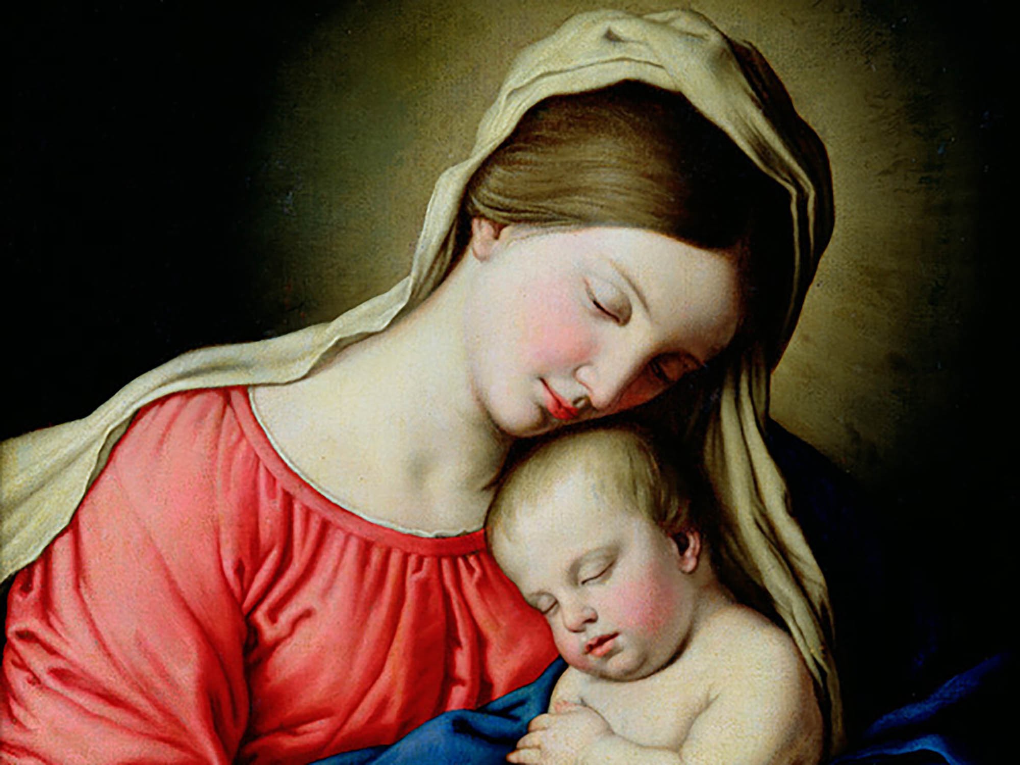 Santísima Virgen con el Niño (detalle)