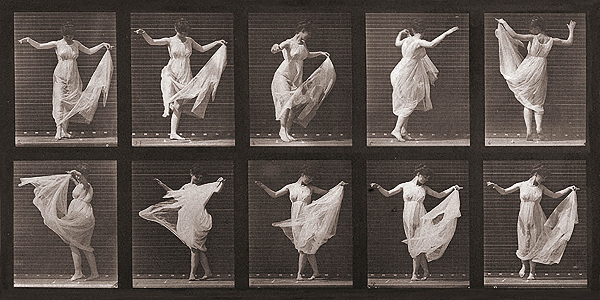 Una mujer bailando, 1887