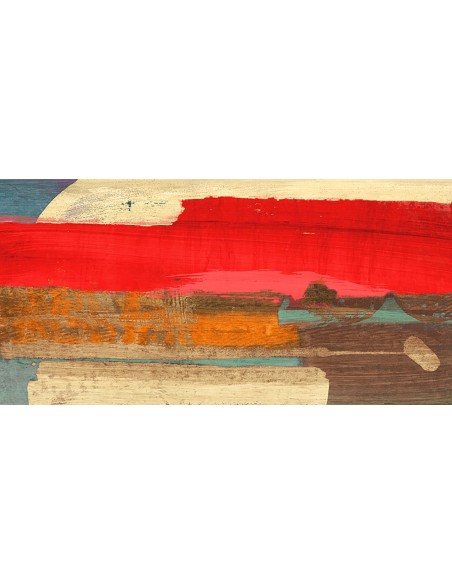 La luna saliendo del cielo carmesí