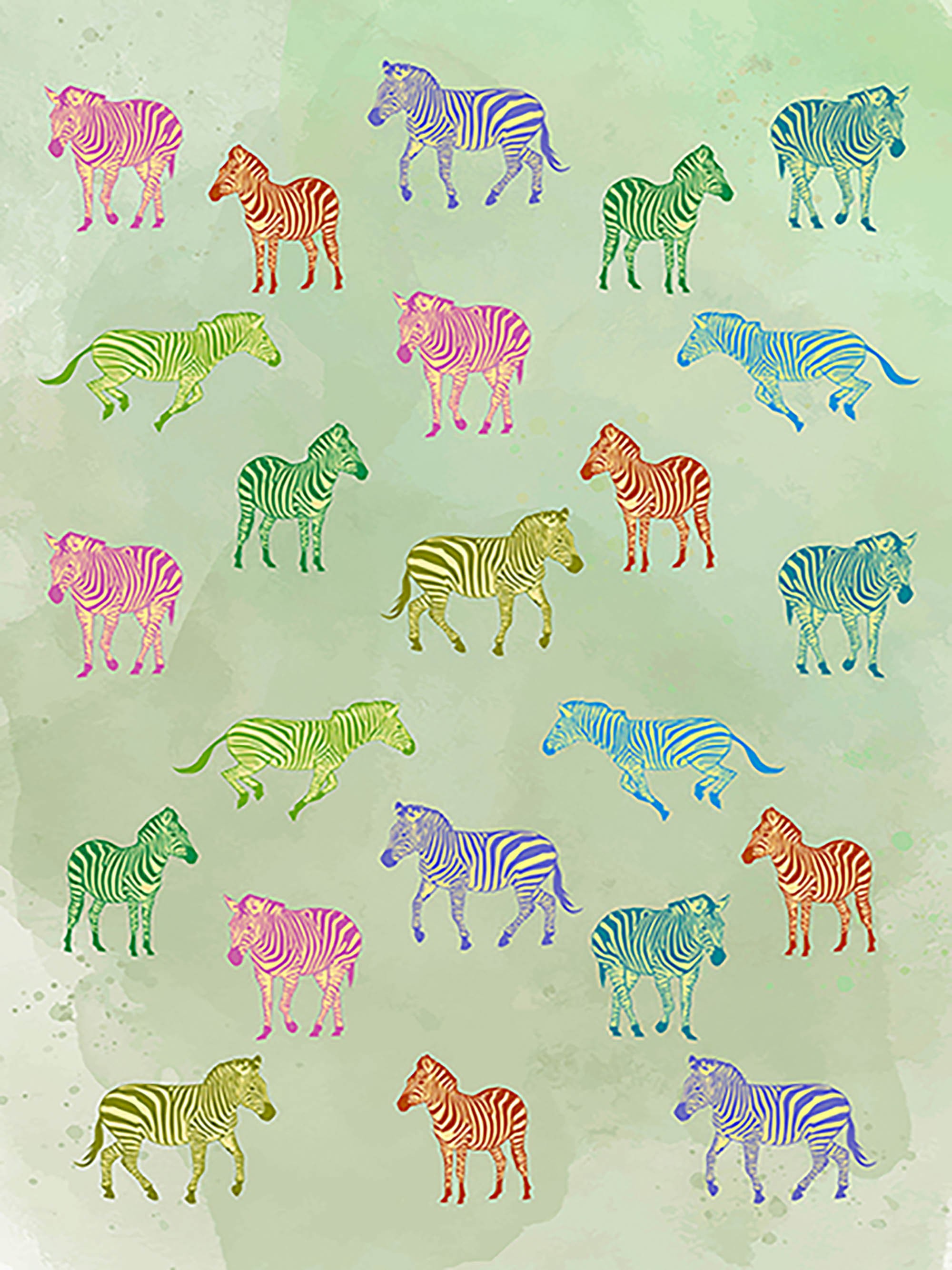 Patrón de vida silvestre III (multicolor)