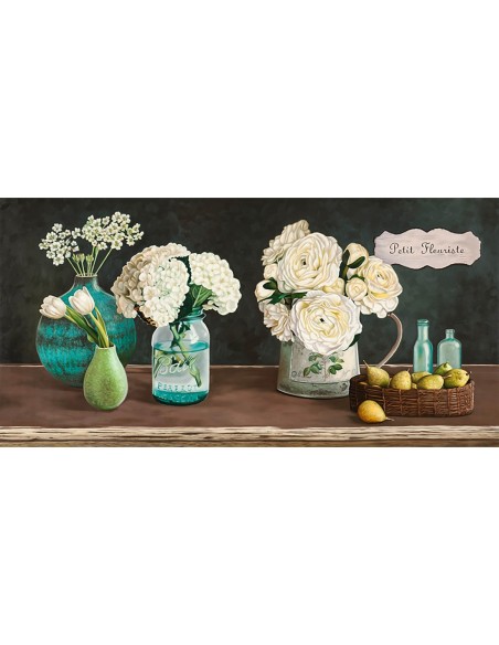 Pequeña niña de las flores