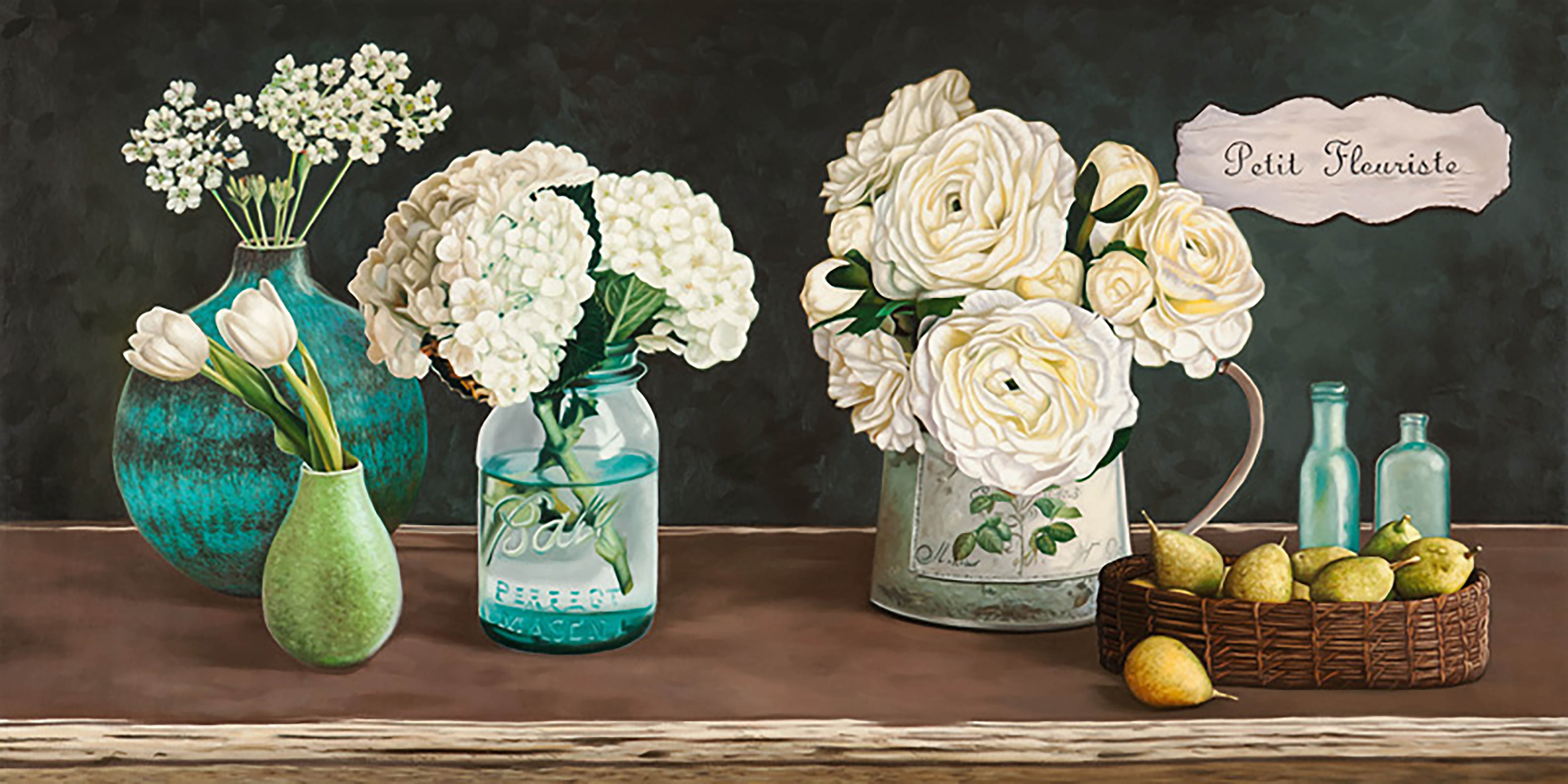 Pequeña niña de las flores