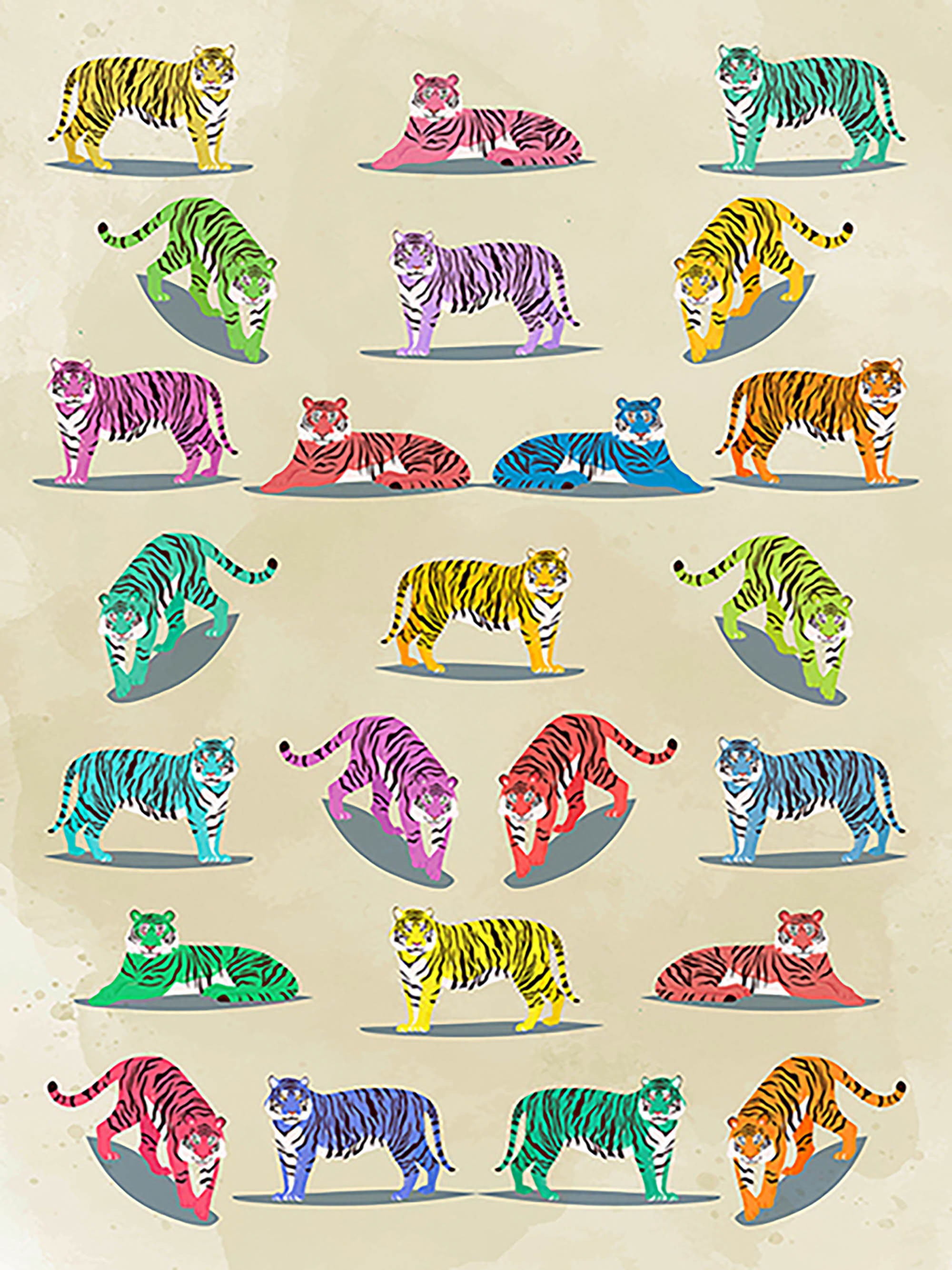 Patrón de vida silvestre II (multicolor)