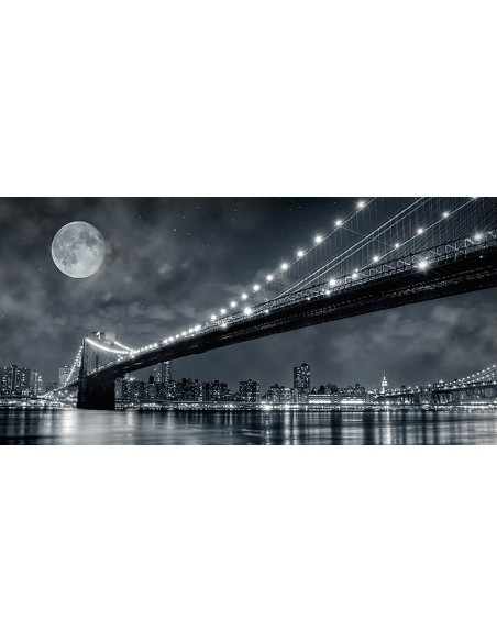 Puente de Brooklyn de noche, Nueva York