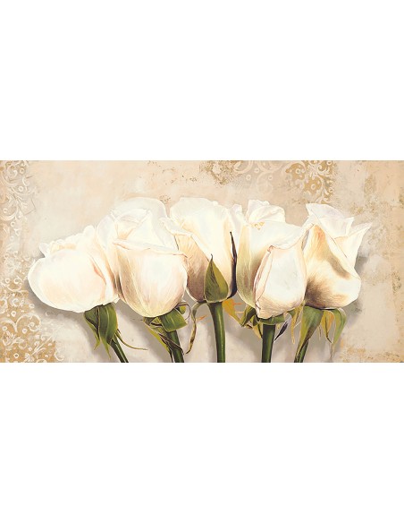 Capullos de rosa blanca