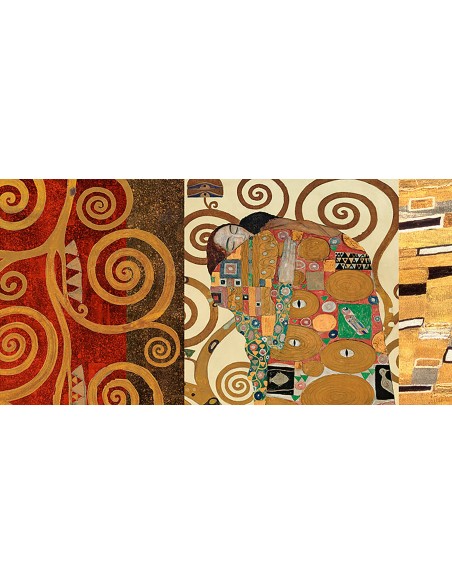 Patrones de Klimt - El abrazo (Oro)