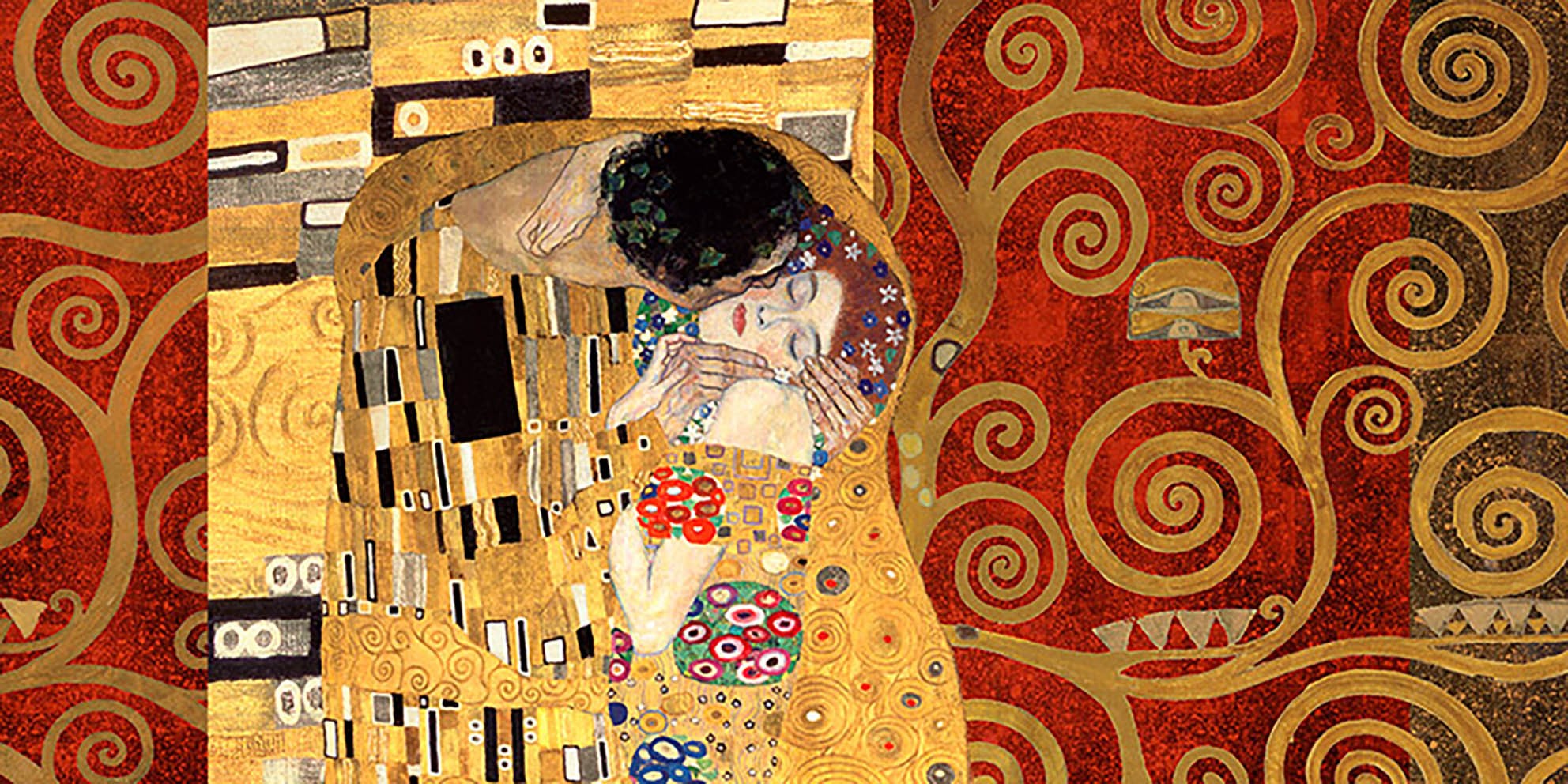 Patrones de Klimt - El beso (oro)