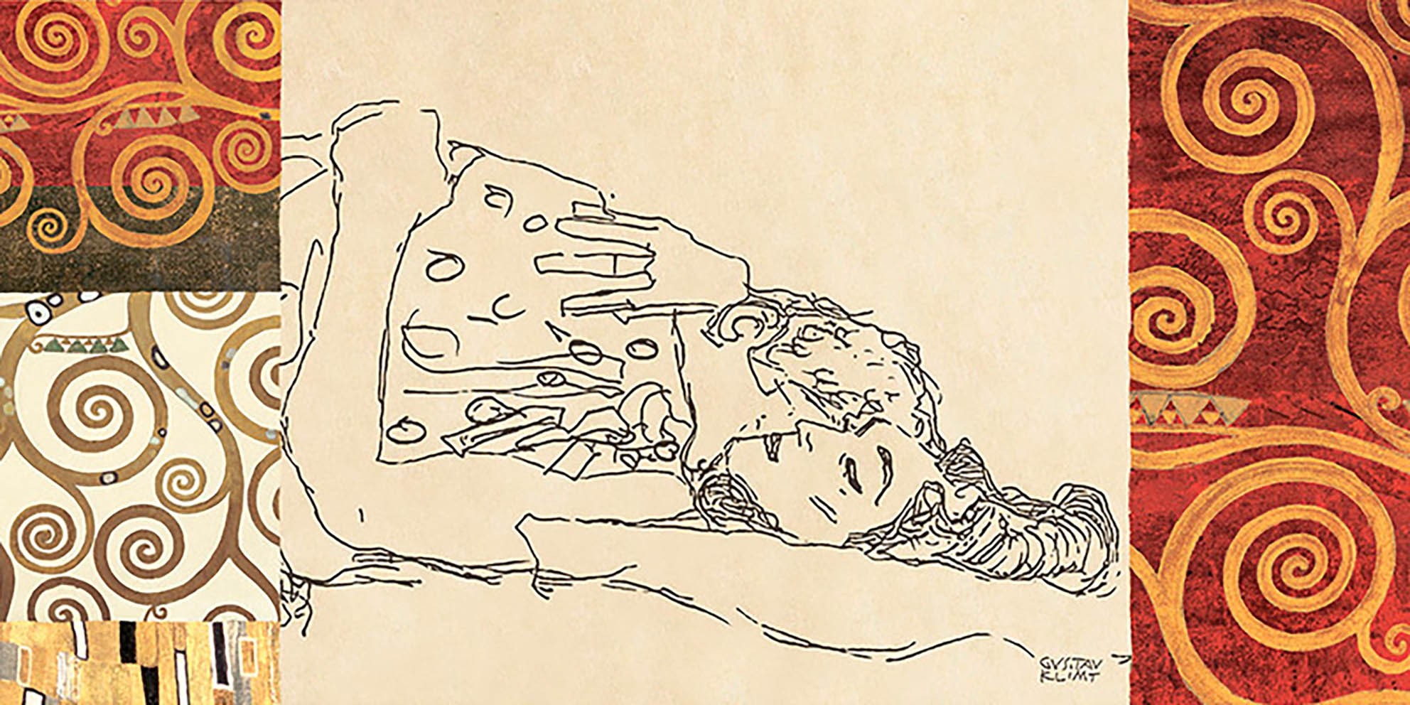 Patrones de Klimt - Amantes