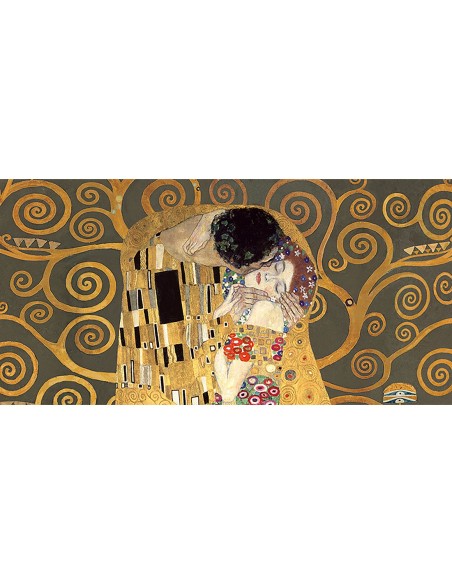 El beso, detalle (variación gris)