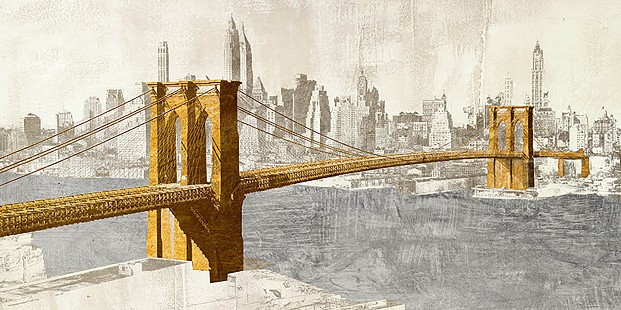 Puente de Brooklyn dorado