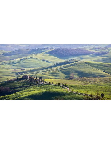Una carretera en la Toscana
