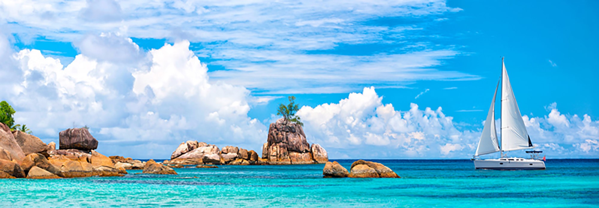 Velero en La Digue, Seychelles