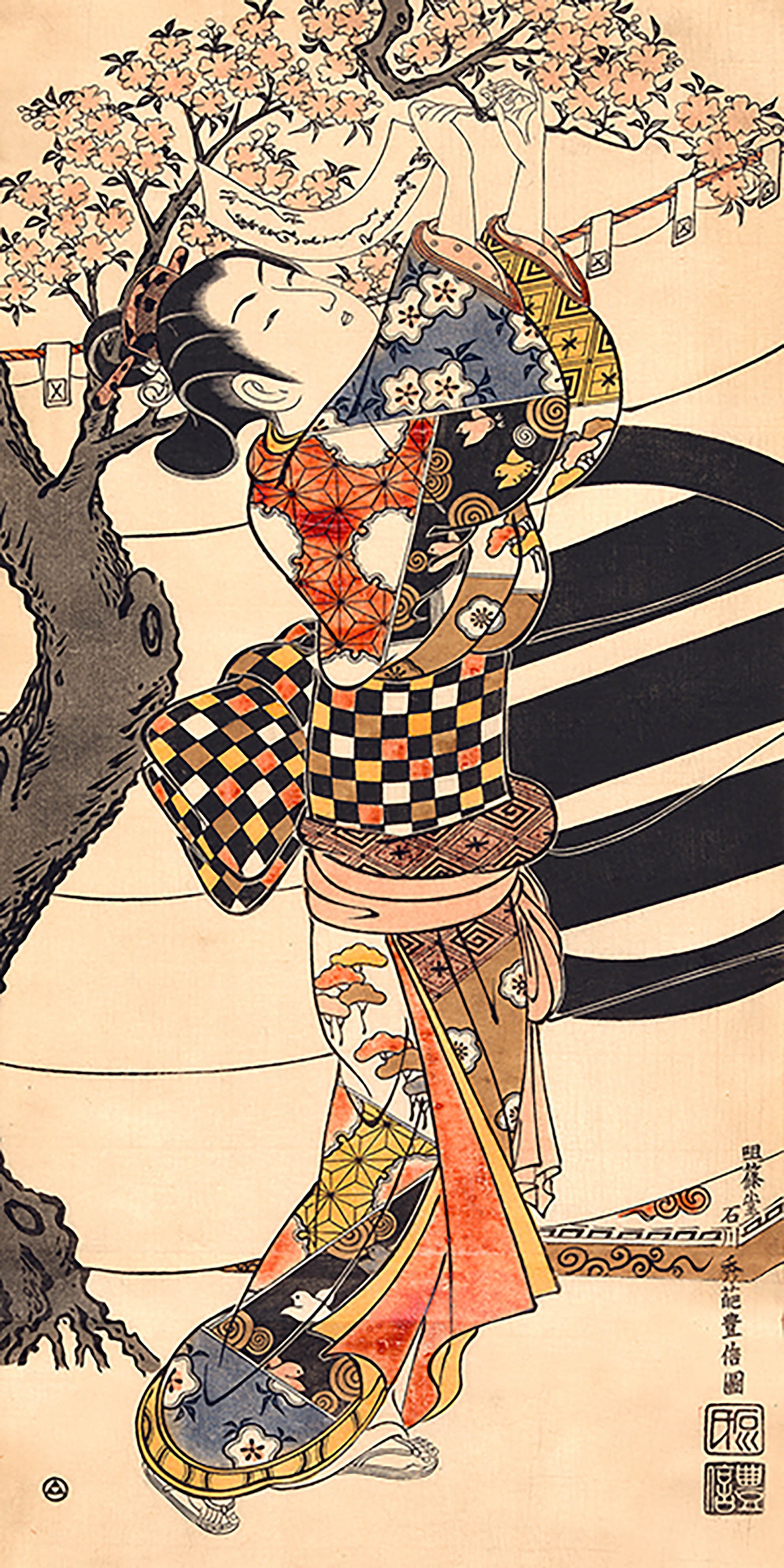 Colgando poemas en un cerezo