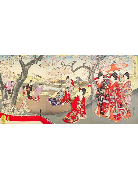 Un hanami en el castillo de Edo