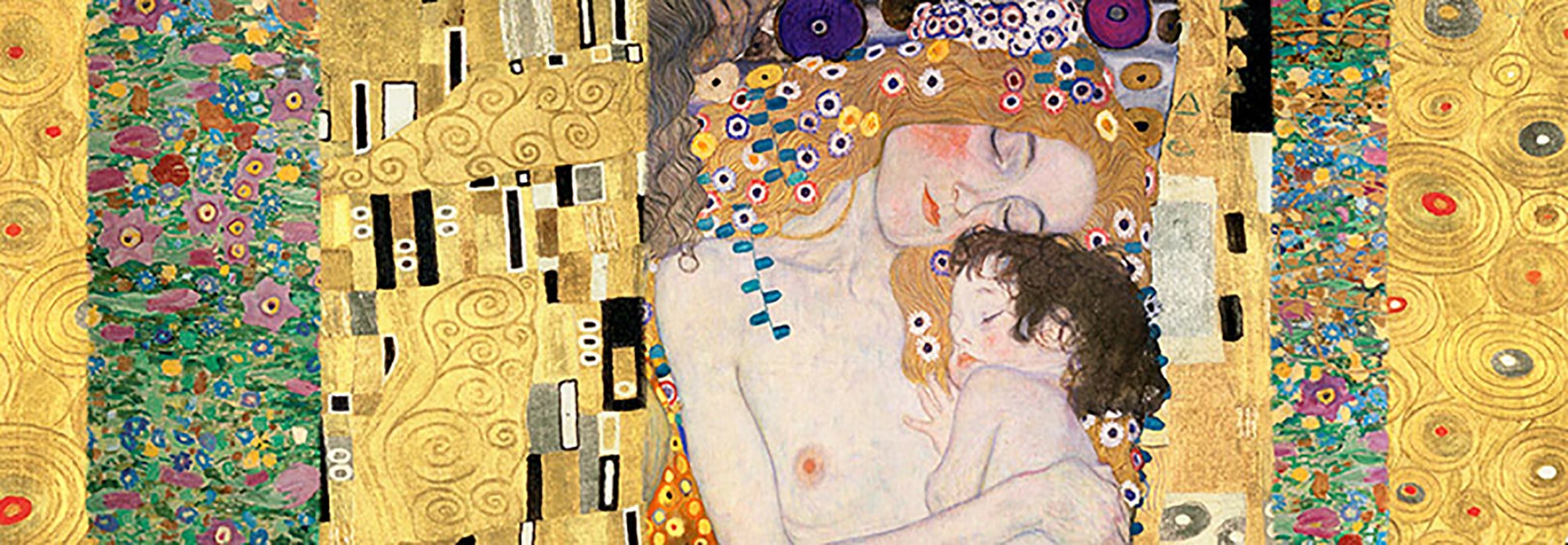 Patrones de Klimt - Panel decorativo (Las tres edades de la mujer)