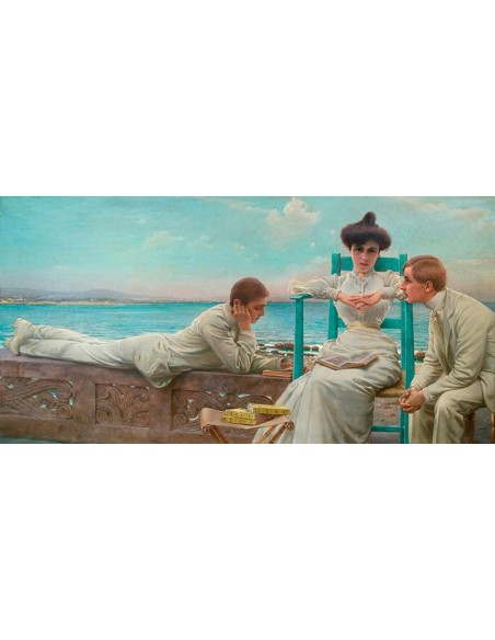 Leyendo junto al mar