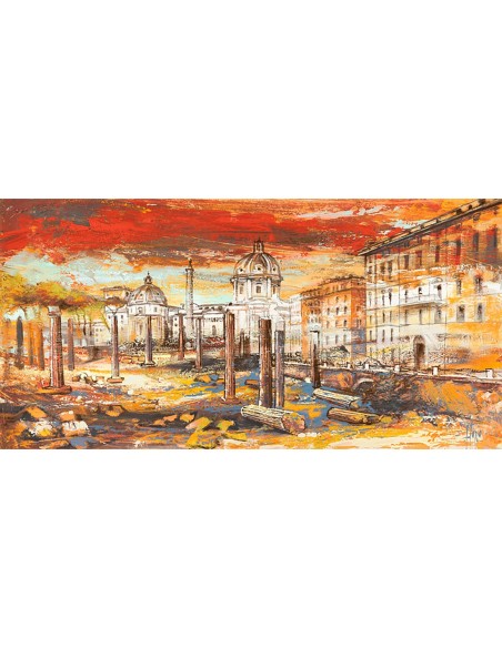 Puesta de sol sobre Roma