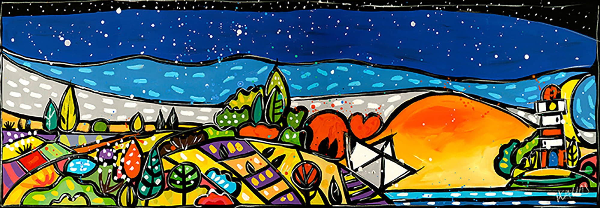 Es una puesta de sol romántica