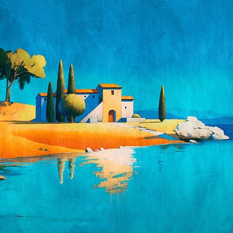 Casa de campo junto al mar