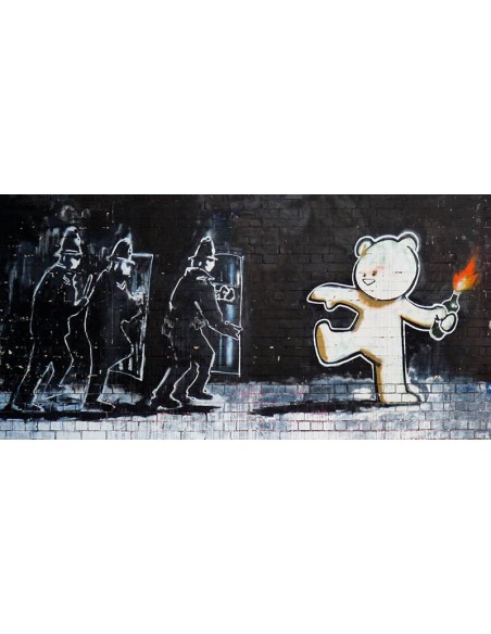 Stokes Croft Road, Bristol (grafiti atribuido a Banksy)