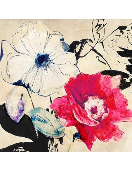 Composición floral colorida II (detalle)