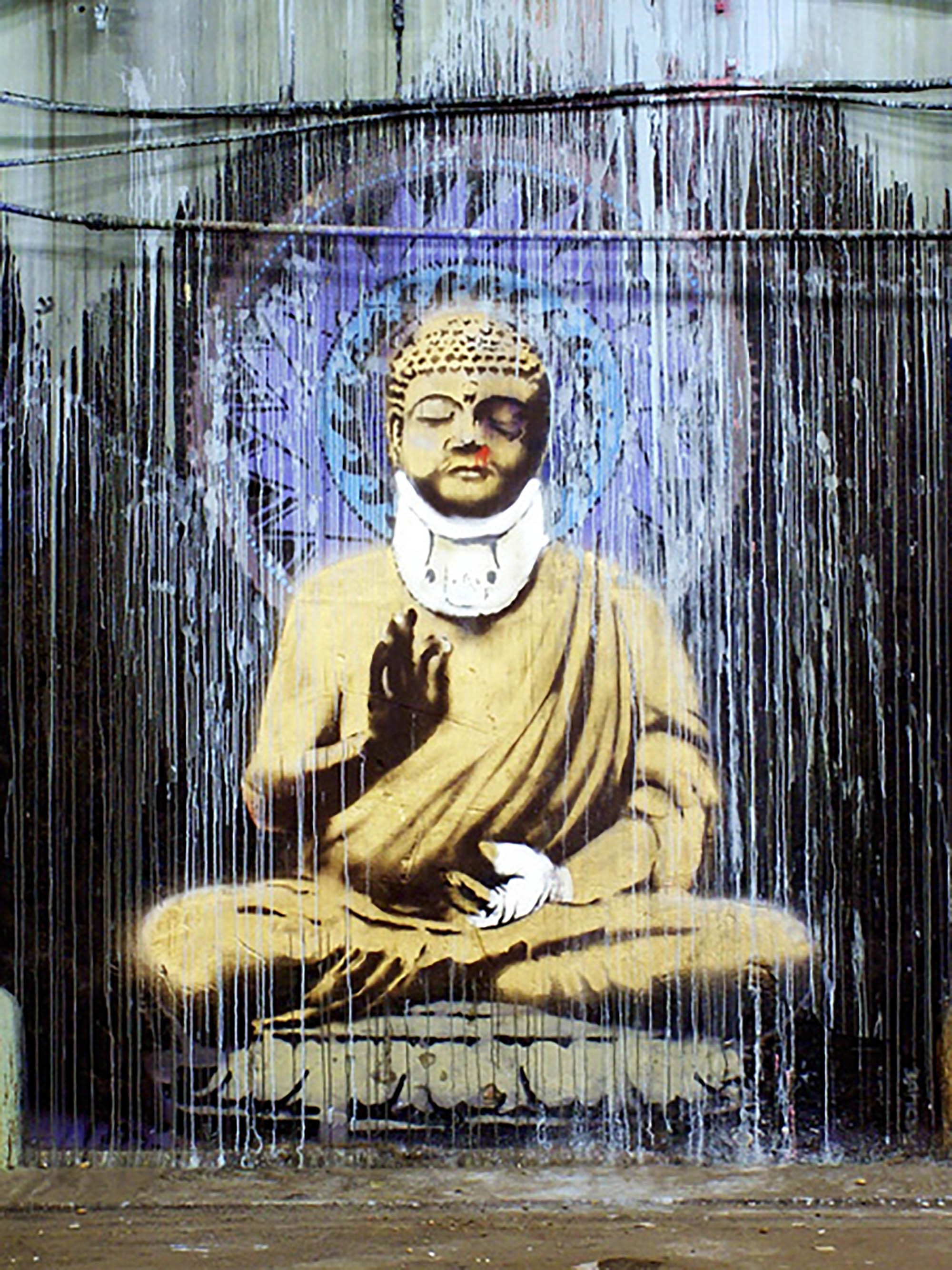 Leake Street, Londres (grafiti atribuido a Banksy)