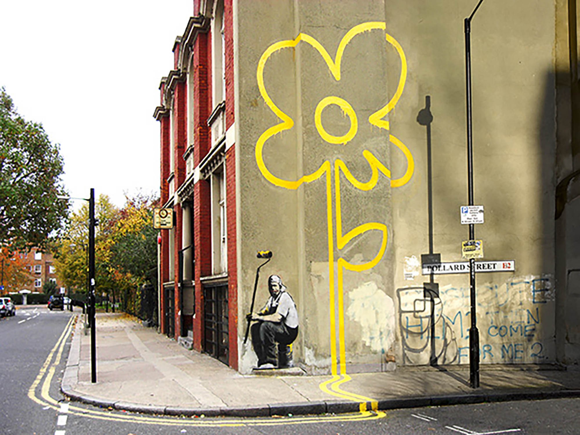Pollard Street, Londres (grafiti atribuido a Banksy)