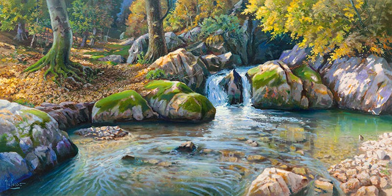 Cascada en el bosque