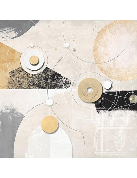 Orquídeas sobre fondo dorado I