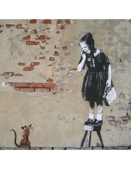 Belén, Palestina (graffiti atribuido a Banksy, detalle)