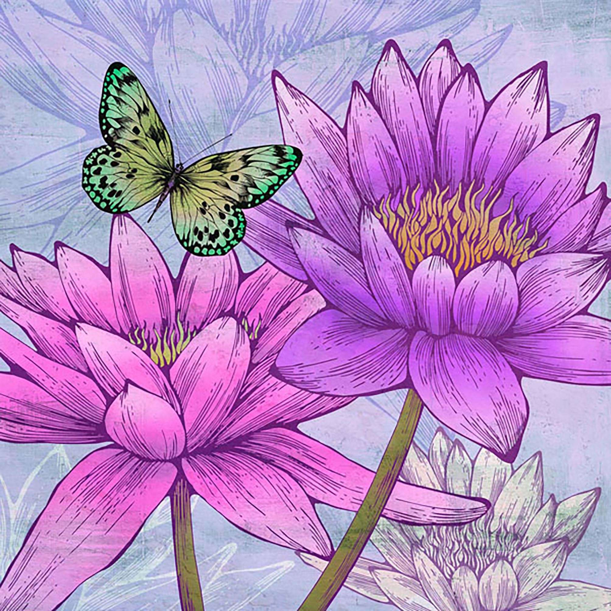 Ninfas y mariposas (detalle)