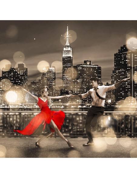 Bailando a la luz de la luna (blanco y negro, detalle)